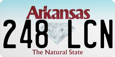 AR license plate 248LCN