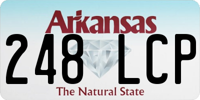 AR license plate 248LCP