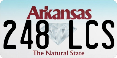 AR license plate 248LCS