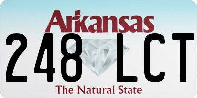 AR license plate 248LCT