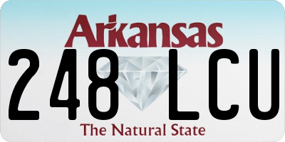 AR license plate 248LCU