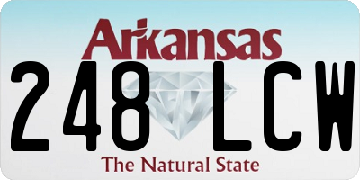AR license plate 248LCW