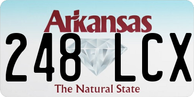 AR license plate 248LCX