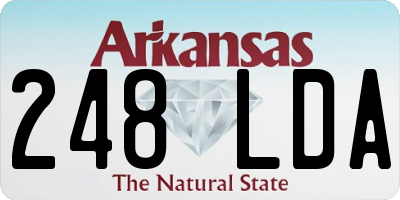 AR license plate 248LDA