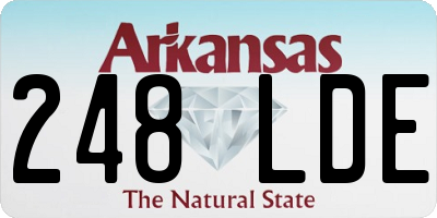 AR license plate 248LDE