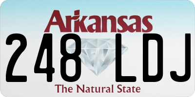 AR license plate 248LDJ