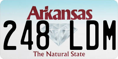 AR license plate 248LDM