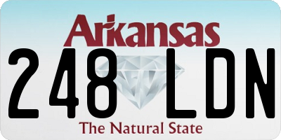 AR license plate 248LDN