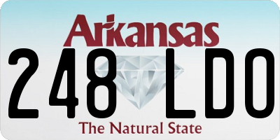 AR license plate 248LDO