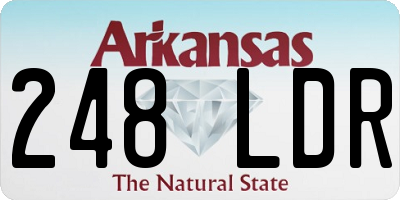 AR license plate 248LDR