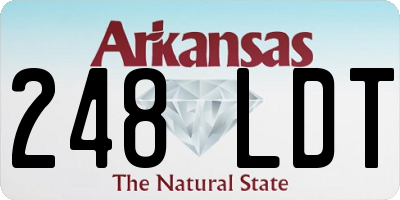 AR license plate 248LDT