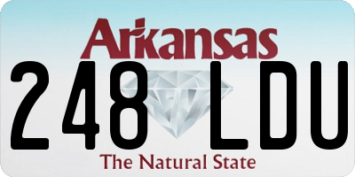 AR license plate 248LDU
