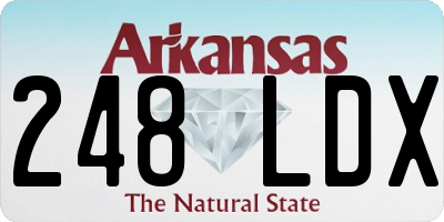 AR license plate 248LDX