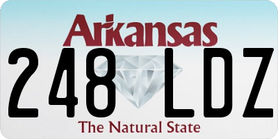 AR license plate 248LDZ