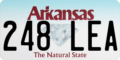 AR license plate 248LEA