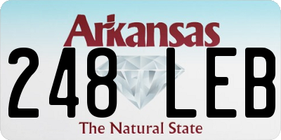 AR license plate 248LEB