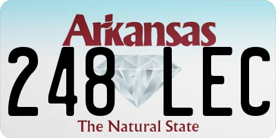AR license plate 248LEC