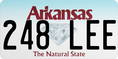 AR license plate 248LEE