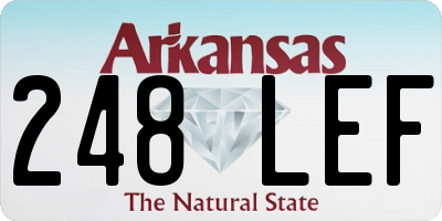 AR license plate 248LEF