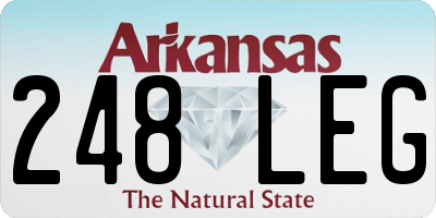 AR license plate 248LEG