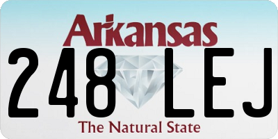 AR license plate 248LEJ