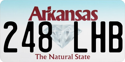 AR license plate 248LHB