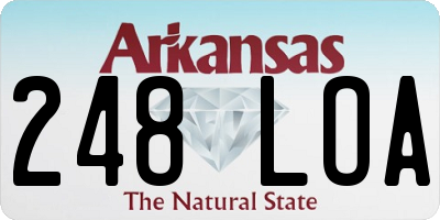 AR license plate 248LOA