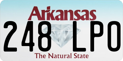AR license plate 248LPO