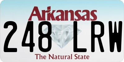 AR license plate 248LRW