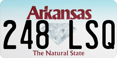 AR license plate 248LSQ