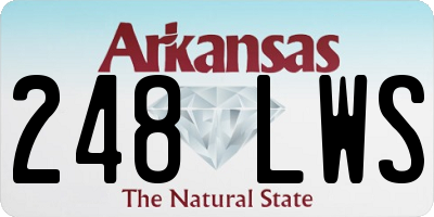 AR license plate 248LWS