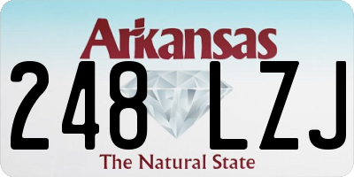 AR license plate 248LZJ