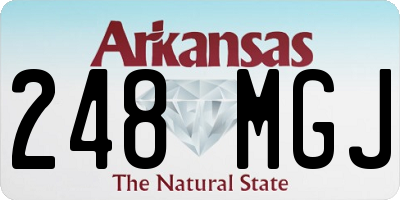 AR license plate 248MGJ