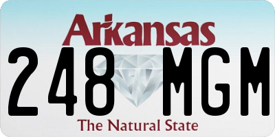 AR license plate 248MGM