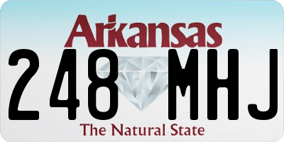 AR license plate 248MHJ