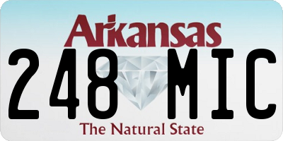 AR license plate 248MIC