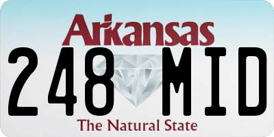 AR license plate 248MID