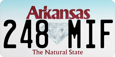 AR license plate 248MIF