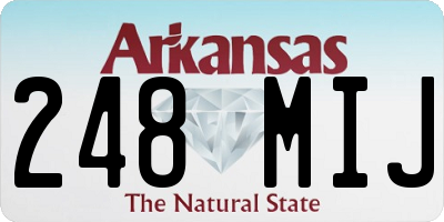 AR license plate 248MIJ