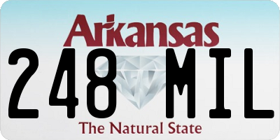 AR license plate 248MIL