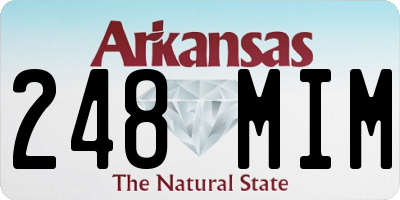 AR license plate 248MIM