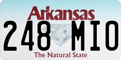 AR license plate 248MIO