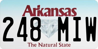 AR license plate 248MIW