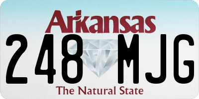 AR license plate 248MJG