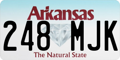 AR license plate 248MJK