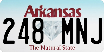 AR license plate 248MNJ