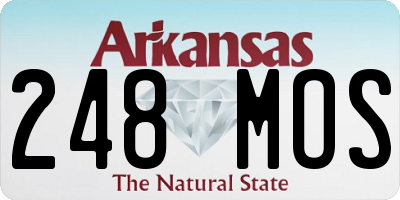 AR license plate 248MOS