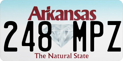 AR license plate 248MPZ