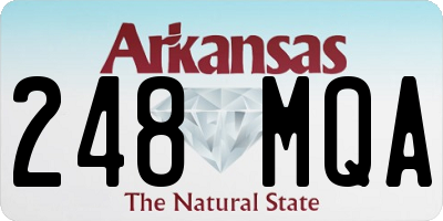 AR license plate 248MQA