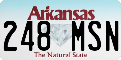 AR license plate 248MSN